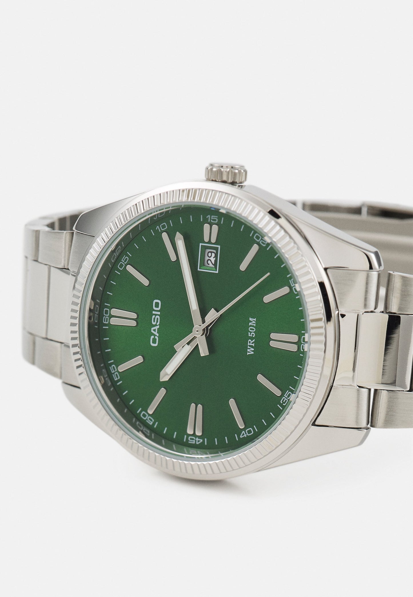 Casio watch - foggy green