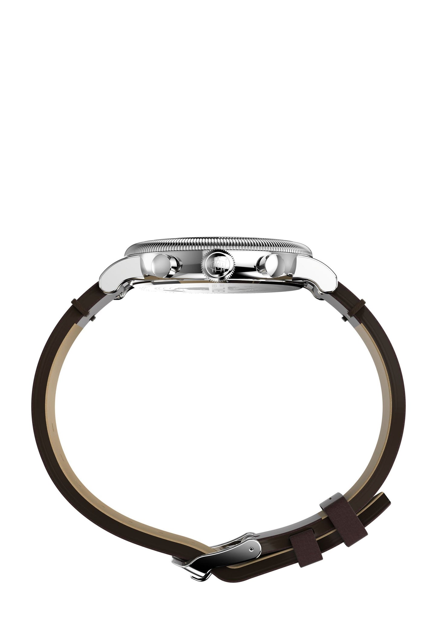 Timex WATERBURY STANDARD COIN EDGE - Chronograph watch - brown and silver coloured