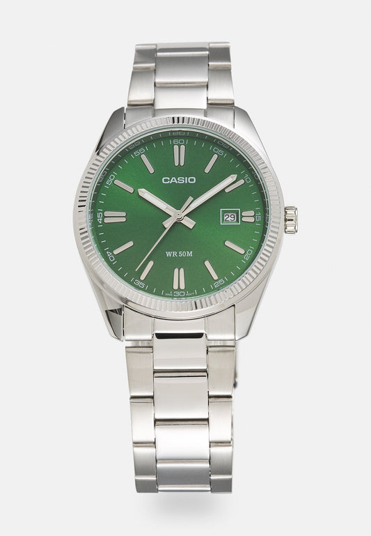 Casio watch - foggy green